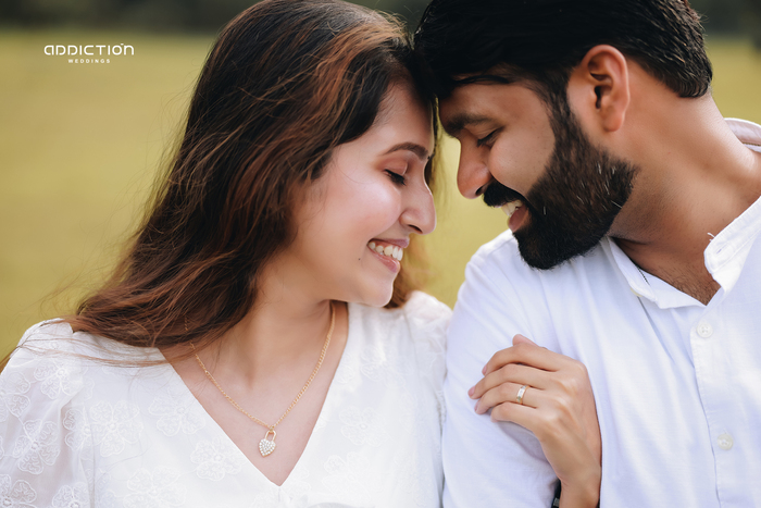 Couple sharing a joyful moment together